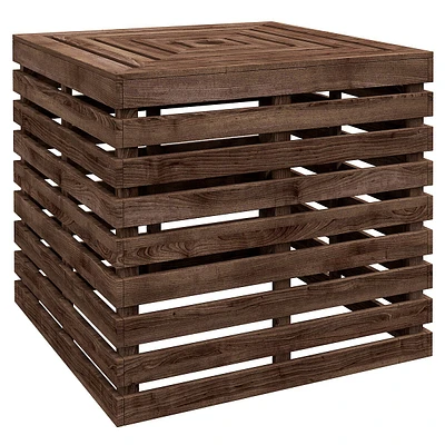 Outdoor Storage Box For Umbrella Base, Patio Side Table