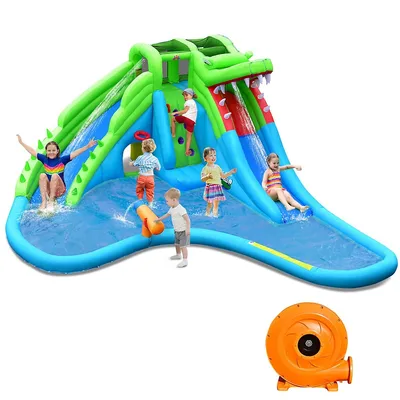 Inflatable Style Water Slide Upgraded Kids Bounce Castle W/780w Blower