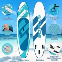 Goplus 11ft Inflatable Stand Up Paddle Board 6'' Thick W/ Aluminum Paddle Leash Backpack