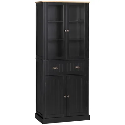 71" Kitchen Pantry 5-tier Storage Cabinet With Drawer