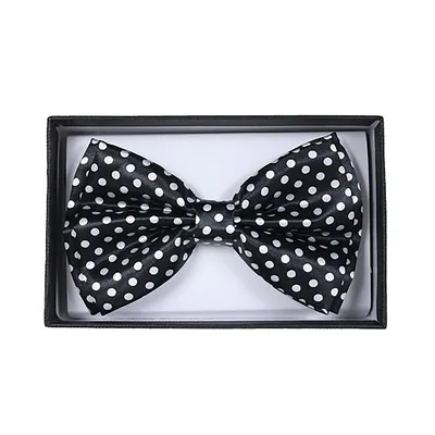 Black And White Adult Bow Tie
