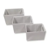 Set Of 3 Storage Baskets With Handles