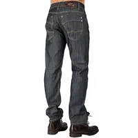Men's Relaxed Straight Coating Raw Indigo Premium Denim Signature 5 Pocket Jeans