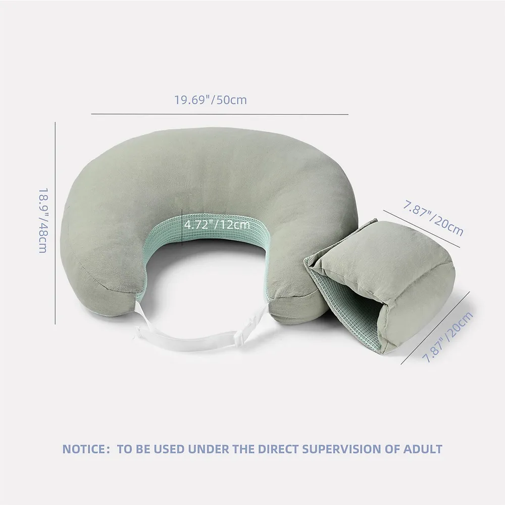 Nursing Pillow, Infant Baby Breastfeeding Pillow Sitting Training Support Pillow With Separate Cushion And Removable Cover