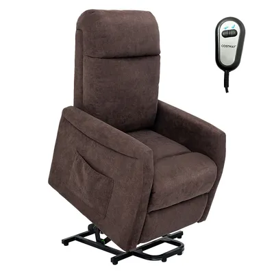 Power Lift Recliner Chair For Elderly Living Room W/ Remote Control Greybrown