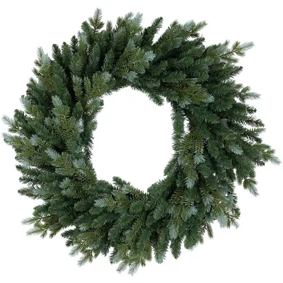 Blue Spruce Artificial Christmas Wreath, 24-inch, Unlit