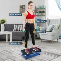 Goplus Mini Vibration Plate Fitness exercise Machine w/remote control loop bands
