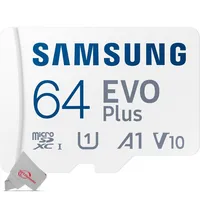 64gb Evo Plus Uhs-i Microsdxc Memory Card With Sd Adapter
