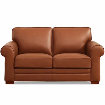Brookfield 70 In. Leather Loveseat