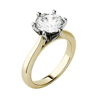 14k Gold Ct. T.w. Created Moissanite Solitaire Ring
