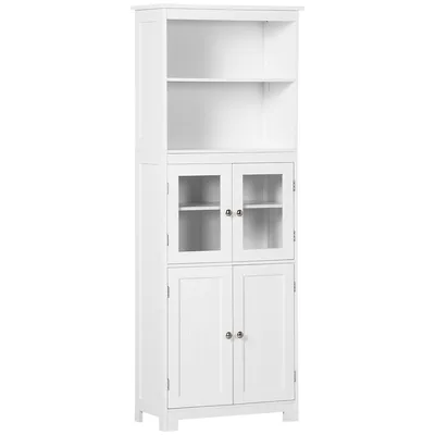 63" 4-door Kitchen Pantry With Adjustable Shelf