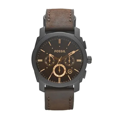 Men's Machine Chronograph, Brown Stainless Steel Watch
