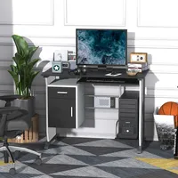 Computer Desk With Keyboard Tray & Cpu Stand