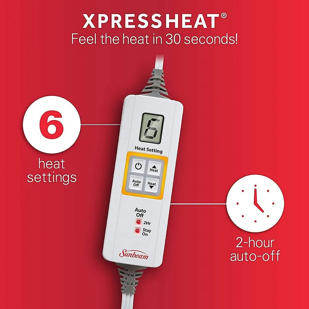 Xl Xpress Heat 12 '' X 24 '' Heating Pad With Auto Shut Off