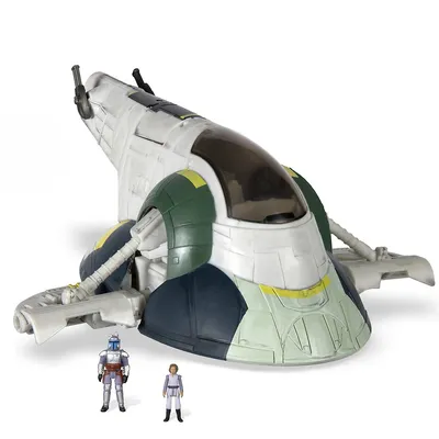 Jango Fett's Starship Deluxe Vehicle, 8" Vehicle & Figure