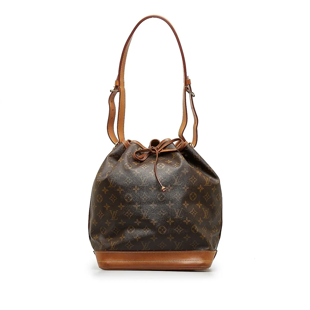 Brown Louis Vuitton Monogram Noe GM Bucket Bag