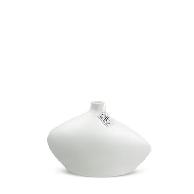 Bottle Ceramic Squatty Vase 10 In. Height