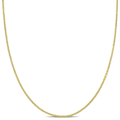 1.6mm Cable Chain Necklace In 14k Yellow Gold