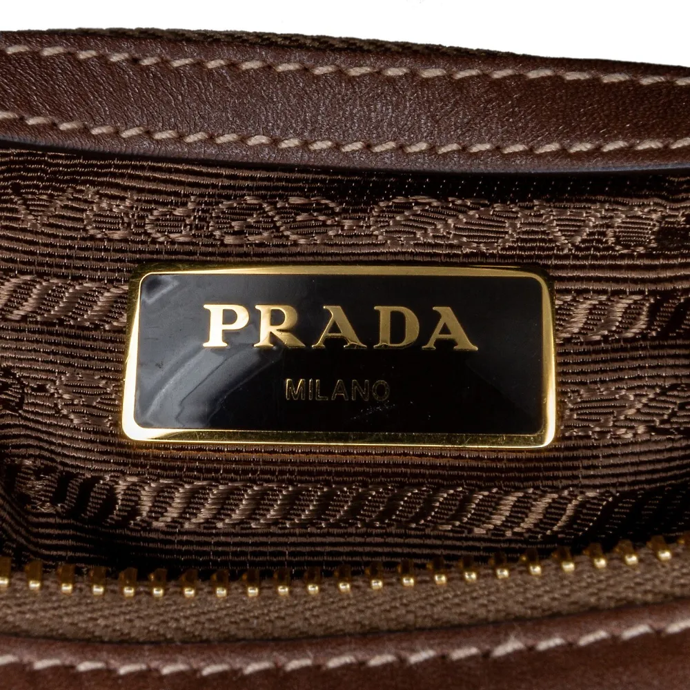 Prada Pre-loved Canapa Logo Crossbody Bag