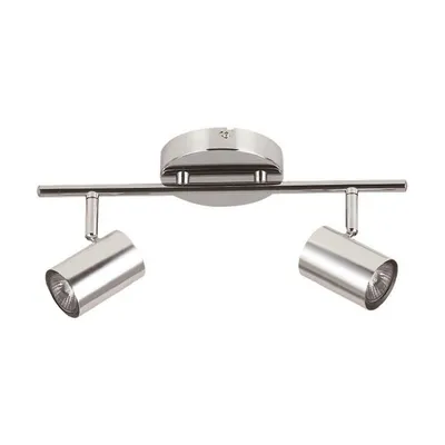 2 Heads Ceiling Light, 13.97 '' Width, From The Westminster Collection, Chrome