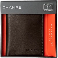 Minimalist Leather Rfid Slim Sleeve Cardholder Wallet