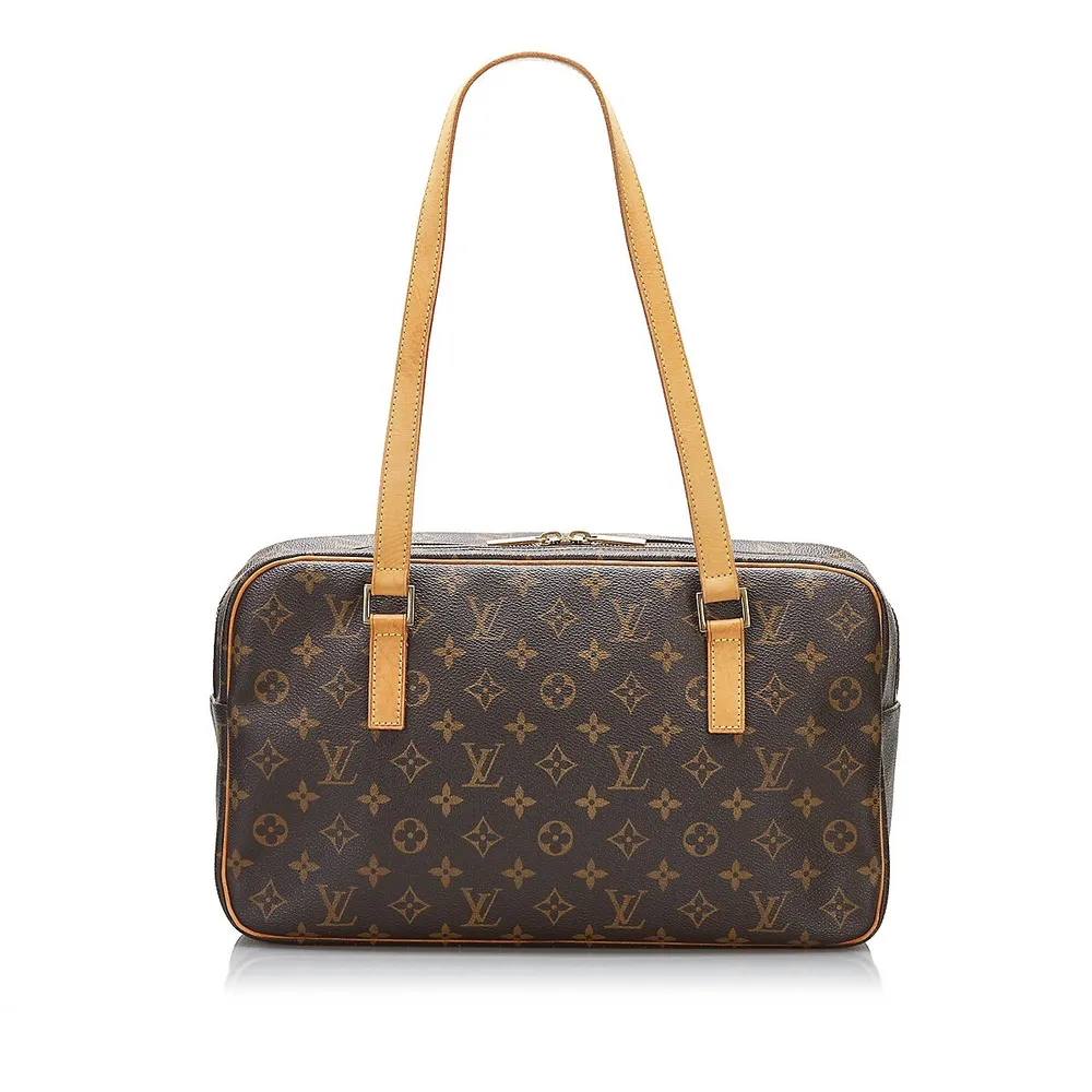 Louis Vuitton Hudson Shoulder Bag GM Brown Canvas Monogram