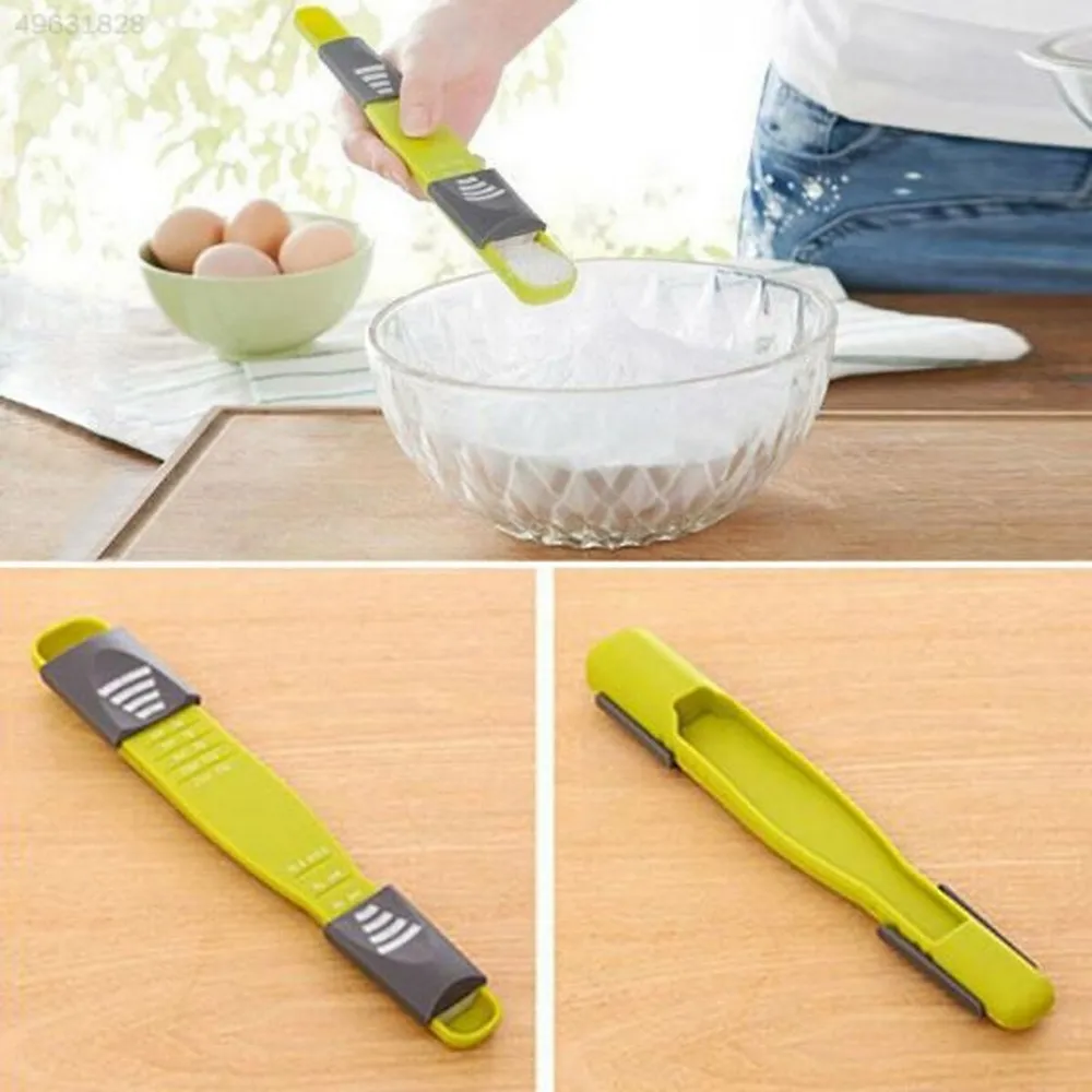 Mix & Measure Spoon - Silicone spoon with adjustable measuring