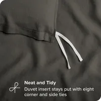 Linen Duvet Cover And Sham Set - Premium Ultra-soft Hypoallergenic, Easy Care