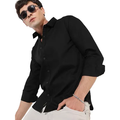 Men's Textured Casual Shirt