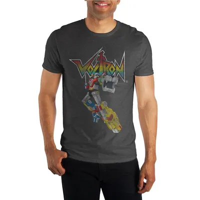 Voltron Distressed Charcoal T-shirt