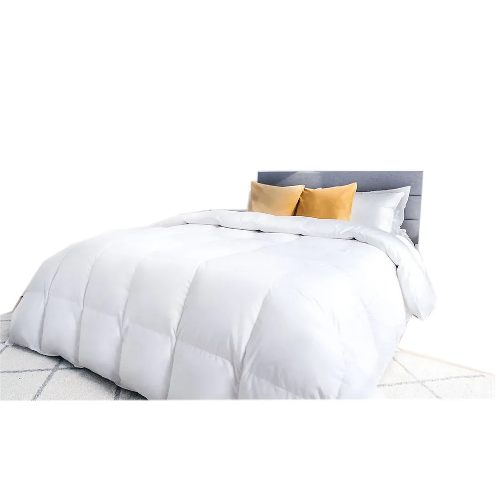 600 Fill Power White Goose Down Duvet 289tc Pure Cotton Casing With Corner Ties Santa-barbara Awarded All Season