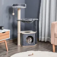 Multi-level Cat Tree With Perch, Scratching Post, Cat Condo