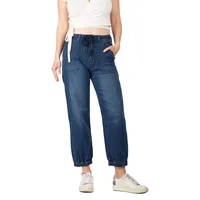 Women's 5 Pocket Cropped Leg Jogger Jeans