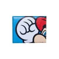 Super Mario Bros Big Face Mario Character Bifold Wallet