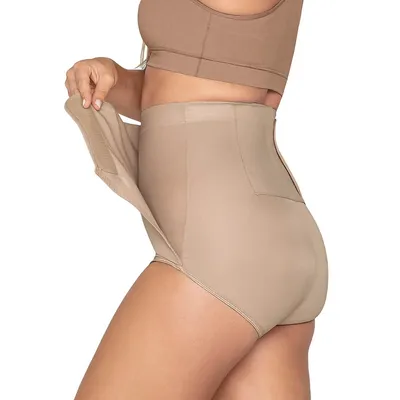 High-waisted Firm Compression Post Surgical Panty With Adjustable Belly Wrap