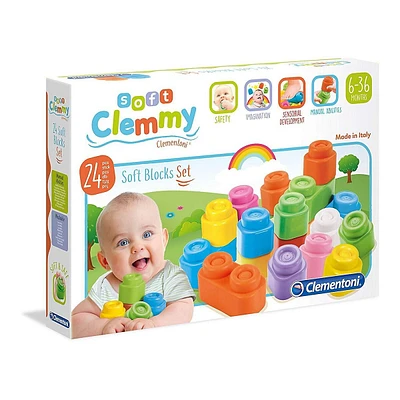 Baby Clemmy: Set Of 24 Soft Blocks