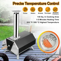 Outdoor Pizza Oven Machine 12" Pizza Grill Maker portable with Foldable Legs