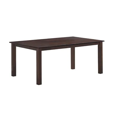 Modern Trends Espresso Solid Wood Rectangular Dining Table