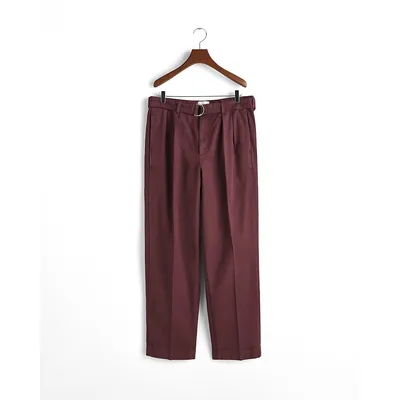 Belted Pleat Chinos