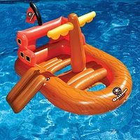 64" Galleon Raider Inflatable Swimming Pool Pirate Ship Floating Boat Toy