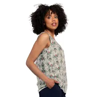 Sleeveless Floral Top
