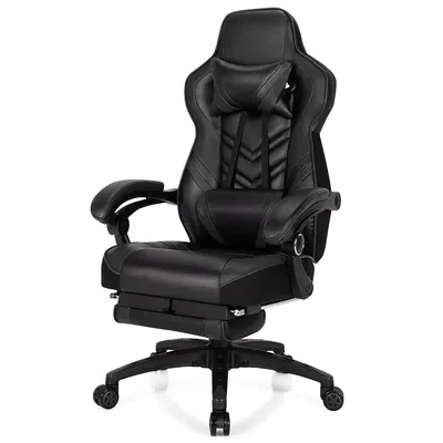 Office Computer Desk Chair Gaming Adjustable Swivel W/footrest