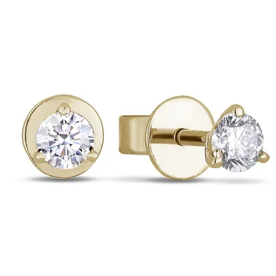 3 CT. T.W. Certified Lab-Created Diamond Solitaire Stud Earrings in 14K  White Gold (F/SI2)
