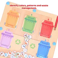 Recycling Maze Sorting Game - Magnetic Wand Sorter Toy, Ages 3+