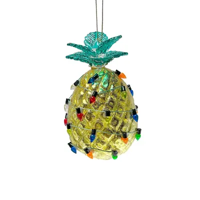 Hanging Pineapple Ornament (pack Of 3)