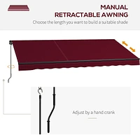 13' X 10' Retractable Awning Sunshade Shelter