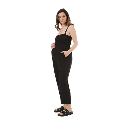 Maternity Strappy Jumpsuit