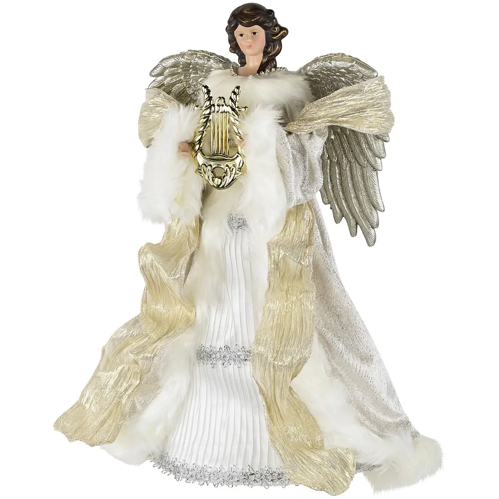 Northlight 18 Lighted White And Silver Angel In A Dress Christmas