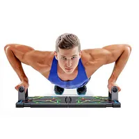 9 In 1 Push Up Rack Board System Fitness Workout Train Gym Exercise With 2 Resistance Bands And Pilate Bars