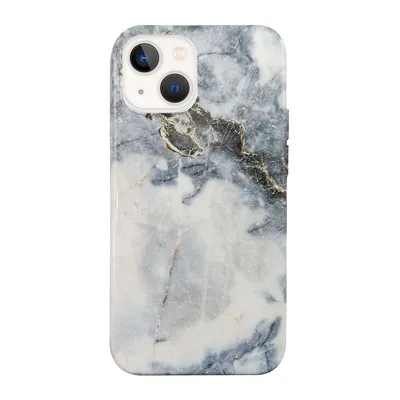 Iphone 13 Uunique Blue (blue Quartz Marble ) Nutrisiti Eco Printed Back Case